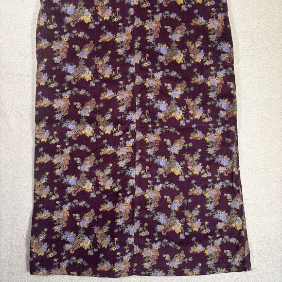 Serengeti Size Small Corduroy Purple Floral Jumper Dress Cottagecore Phoebe 90s - Picture 3 of 12